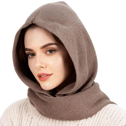 Winter Mützenschal Set Braun – Warm & Vielseitig