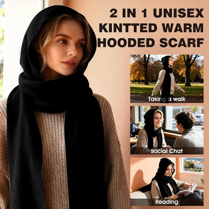 Winter Mützenschal Set 2in1 – Grün, Warm & Winddicht