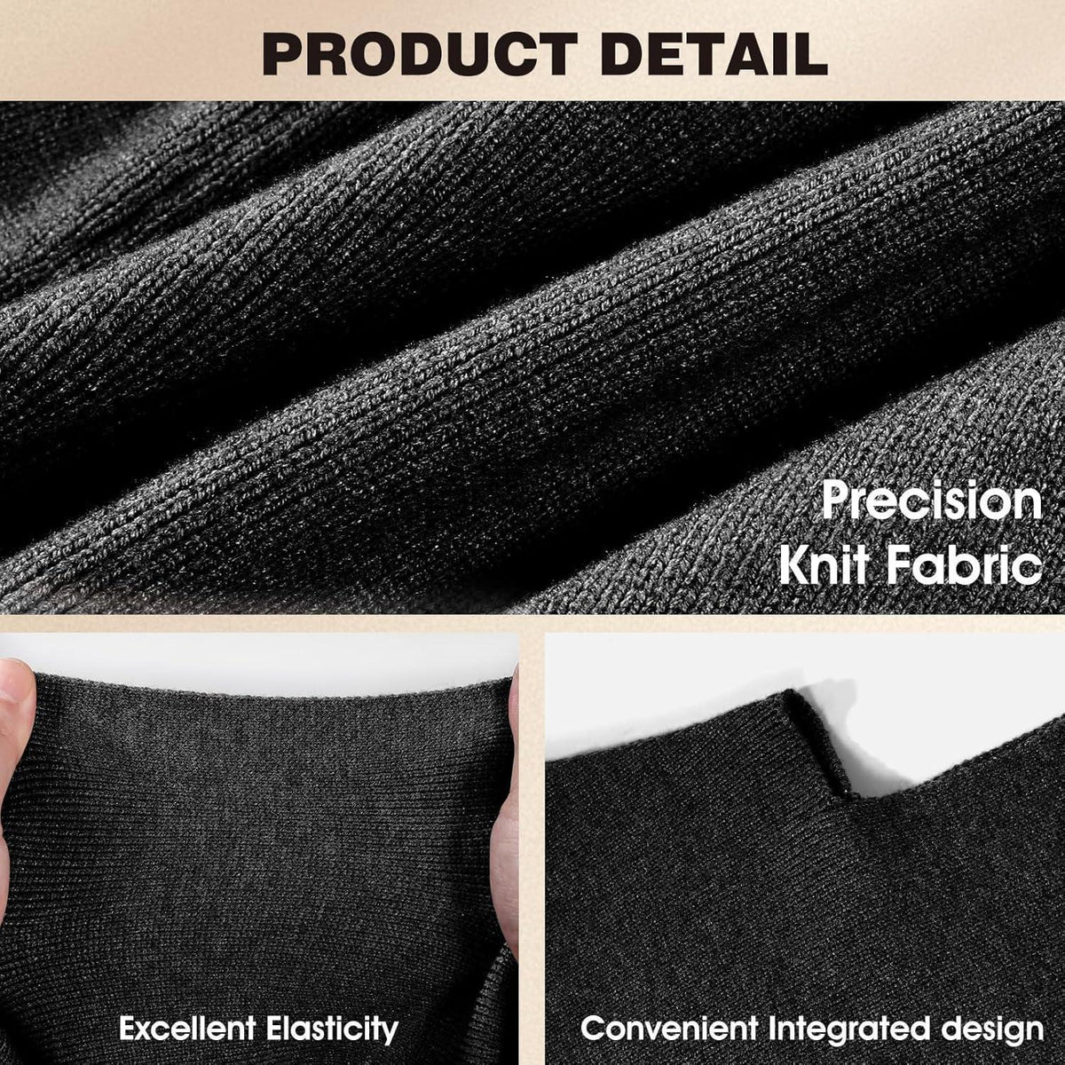 Winter Mützenschal Set 2in1 – Warm & Winddicht Schwarz