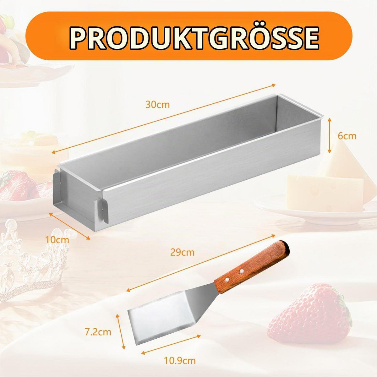 Rechteckige Backform 30cm, Verstellbar & Antihaftbeschichtet