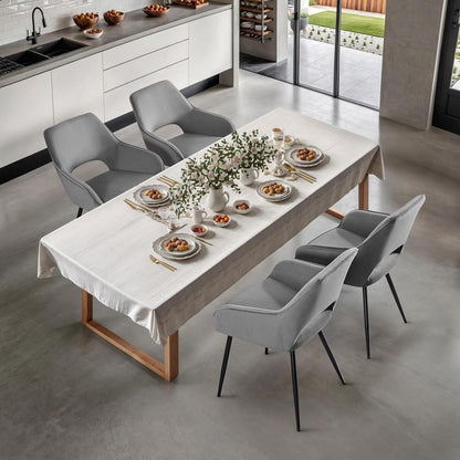 Moderner Esszimmerstuhl Set 4er – Samt, Grau