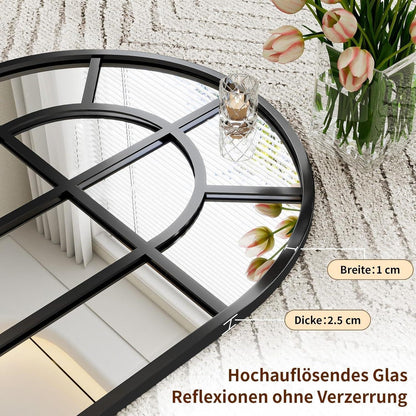 Großer Standspiegel mit Bogenform 165x60 cm – Wand & Boden
