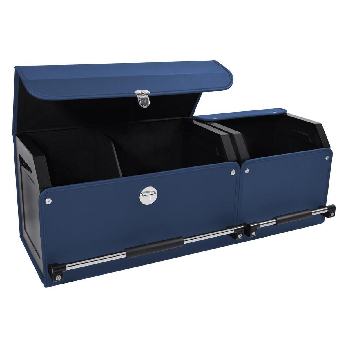 Auto Kofferraum Organizer mit Deckel – Blau, XXL & Flexibel