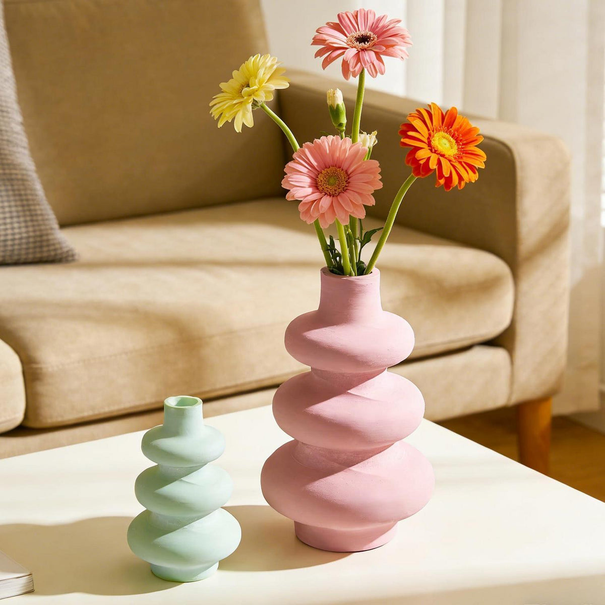 Silikon Gießform Vase Set für Epoxidharz & Gips DIY