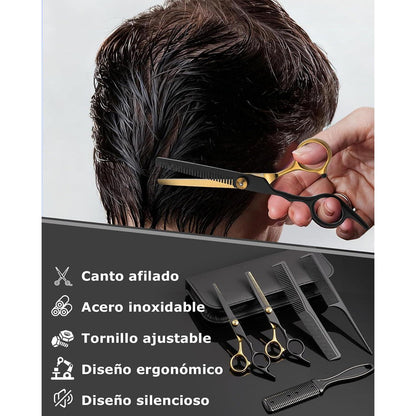 15-teiliges Friseurschere Set – Profi Haarschneideschere & Zubehör
