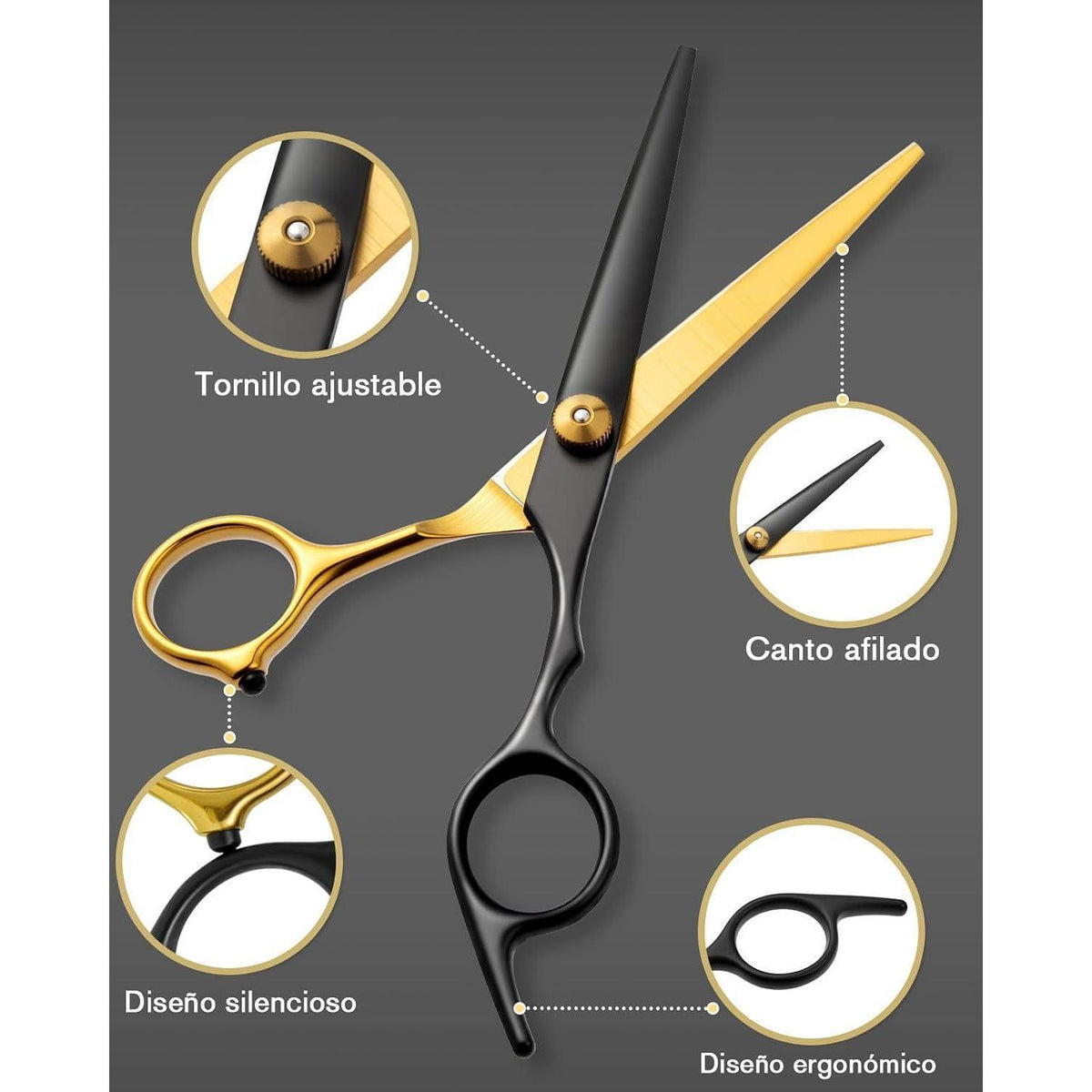 15-teiliges Friseurschere Set – Profi Haarschneideschere & Zubehör