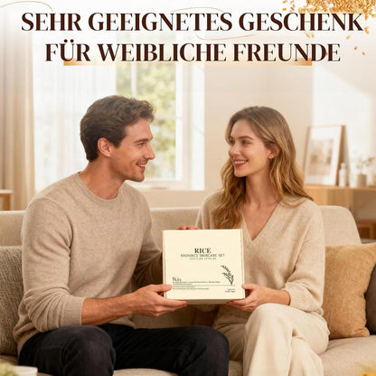 Koreanisches Reis Skincare Set – 9-teiliges Hautpflege Geschenk