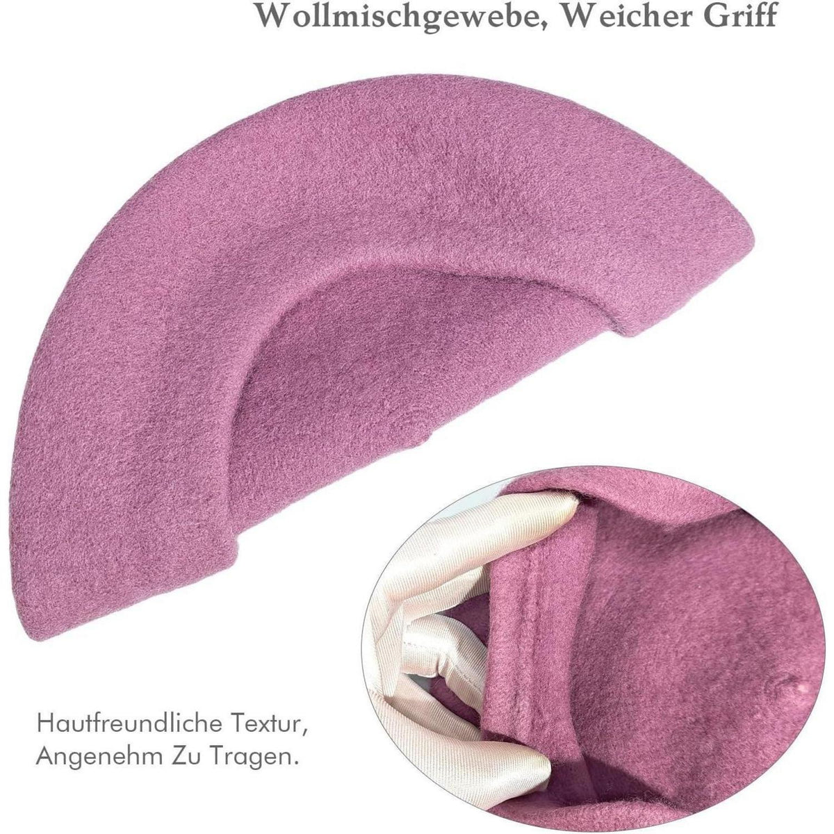 Lila Damen Baskenmütze – Klassisch & Stilvoll für Herbst/Winter