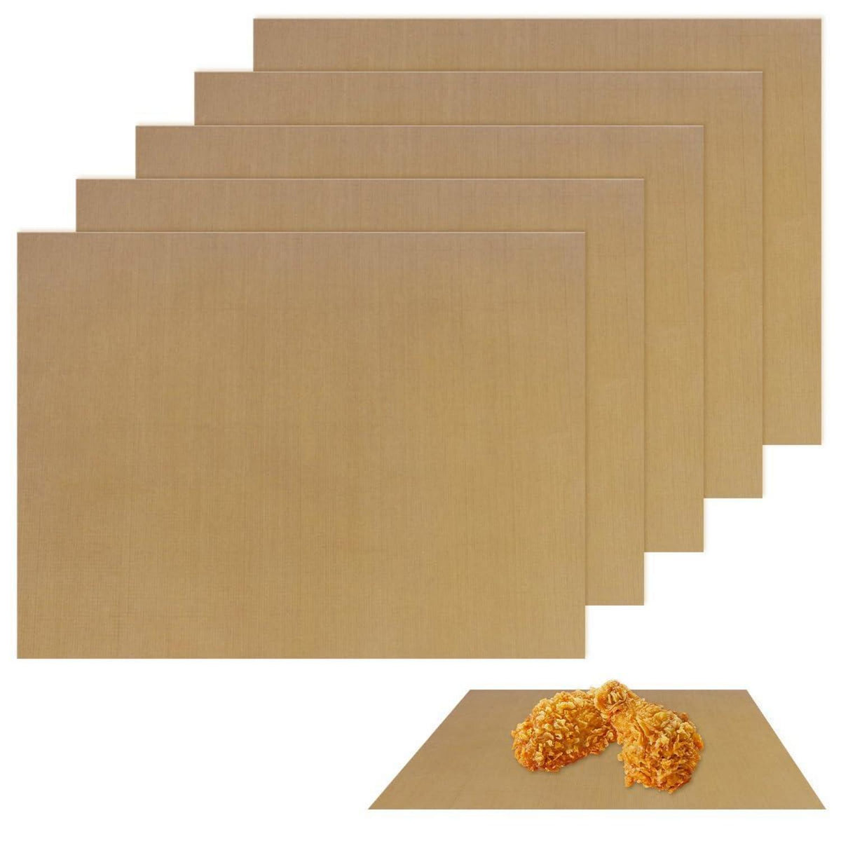 5x Dauerbackfolie 30x40 cm – Wiederverwendbar & Antihaft