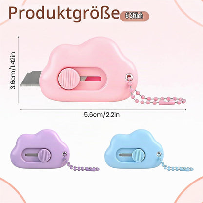 Mini Cloud Cutter Messer 6er Set – Tragbar & Vielseitig