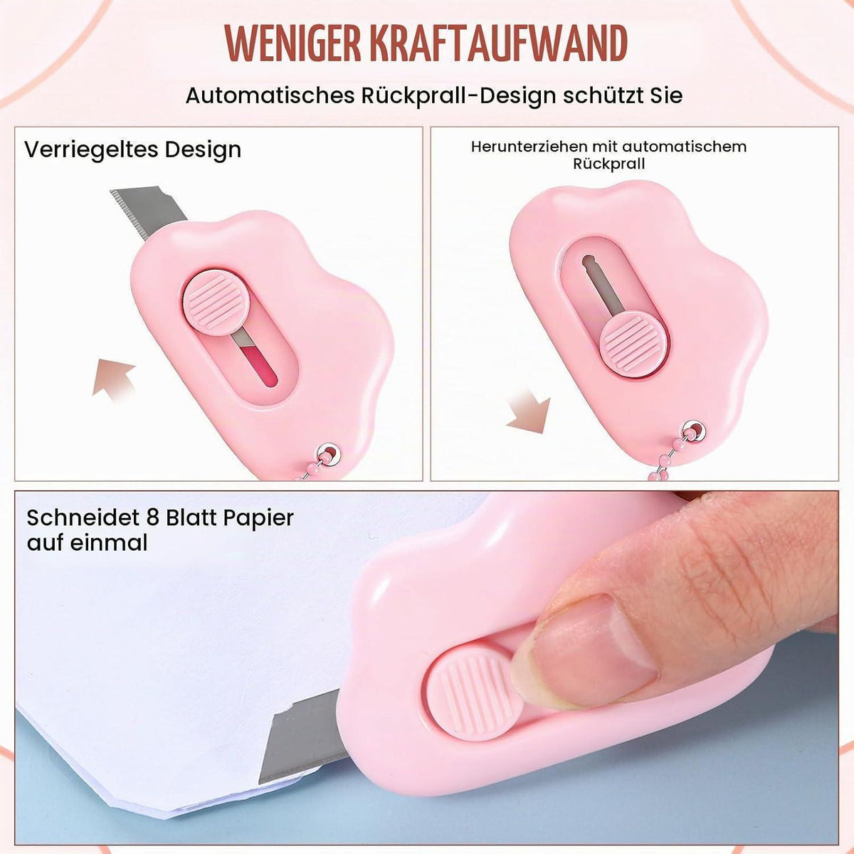 Mini Cloud Cutter Messer 6er Set – Tragbar & Vielseitig