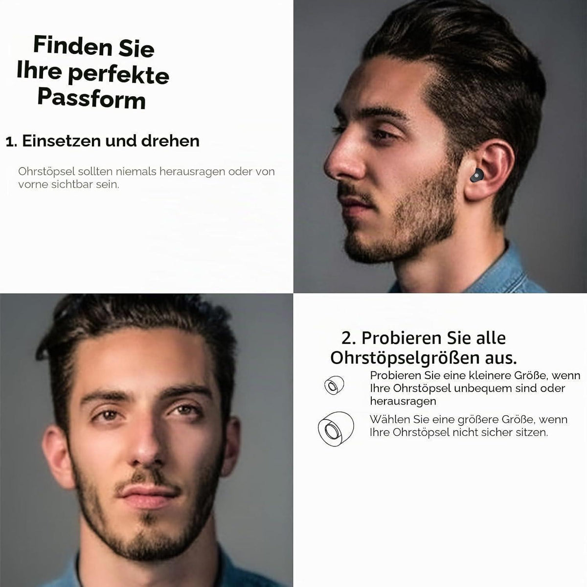 Schlaf-Ohrstöpsel 45dB – Wiederverwendbar & Geräuschreduzierend