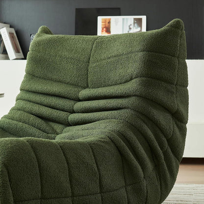 Bequemer Ecksitzsack – Lazy Sofa Grün für Wohnzimmer