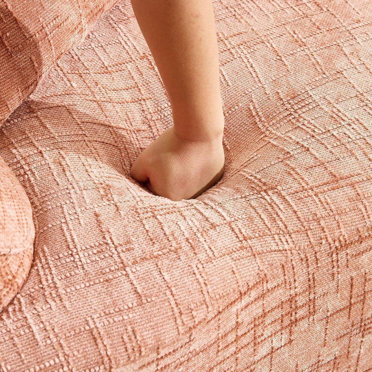 Rosa 2-Sitzer Sofa mit Kissen – Bequem & Werkzeugfrei