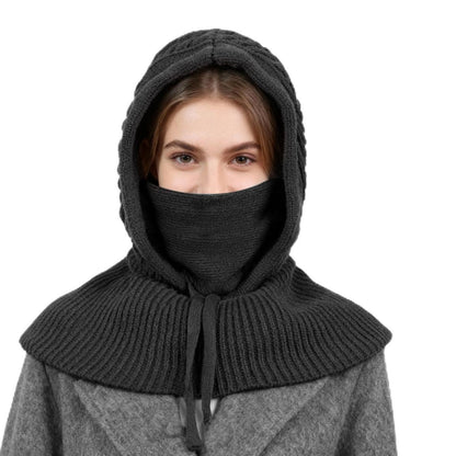 Winter Sturmhaube Schal Set 3in1 Warm & Verstellbar Grau