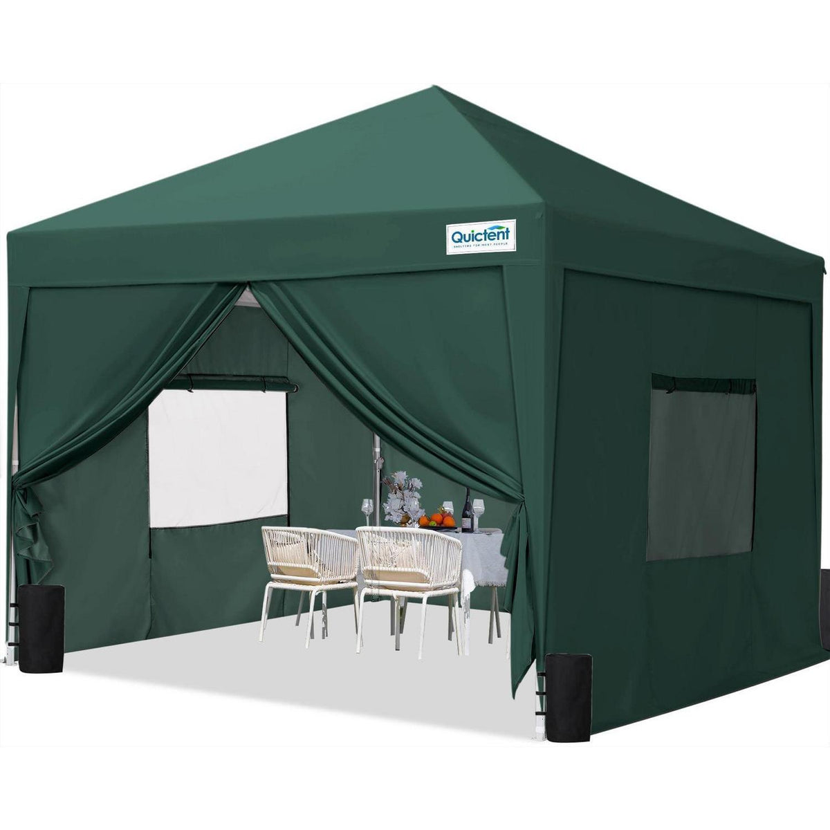 3x3m Faltpavillon wasserdicht mit Seitenwänden & Zubehör