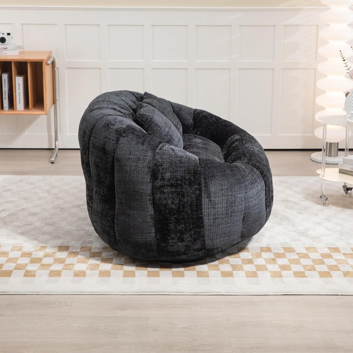 Zweisitzer Boneless Couch mit Memory Schaum – Schwarz