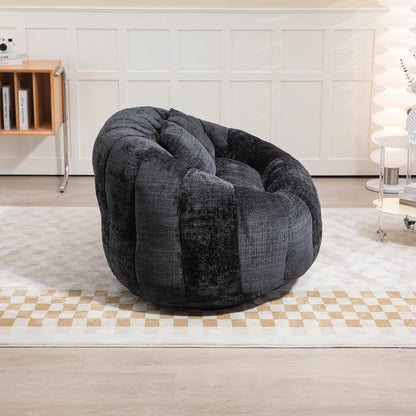Zweisitzer Boneless Couch mit Memory Schaum – Schwarz