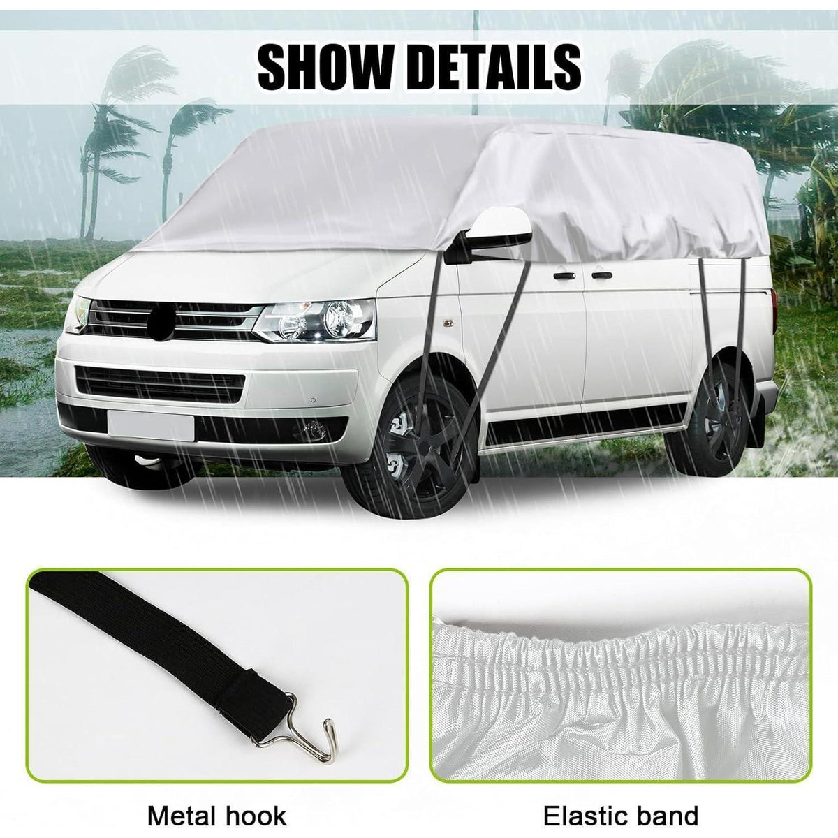 VW T5 T6 LWB Autoabdeckung Wasserdicht & UV-Beständig