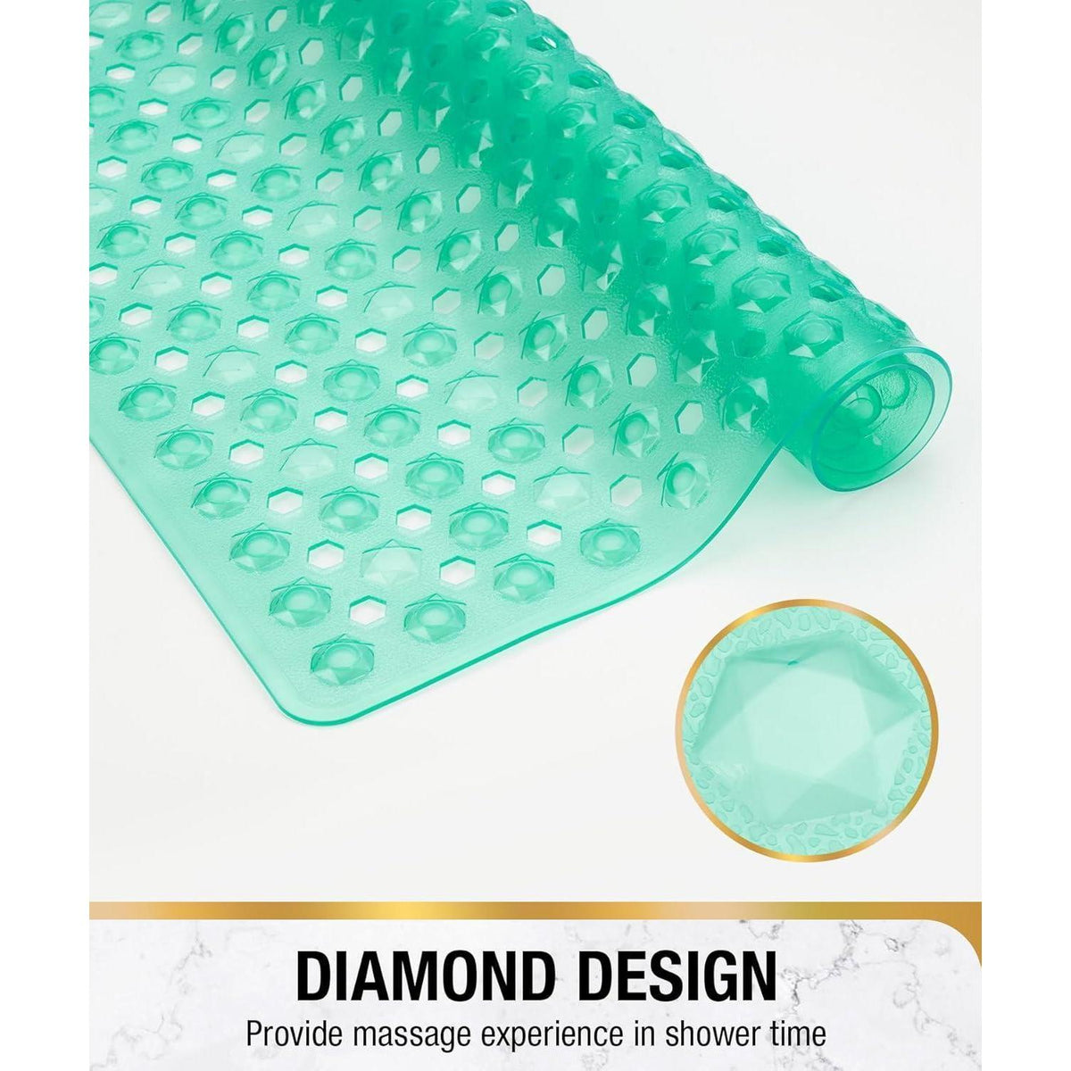 Rutschfeste Duschmatte 60x60cm – Schimmelresistent & Waschbar