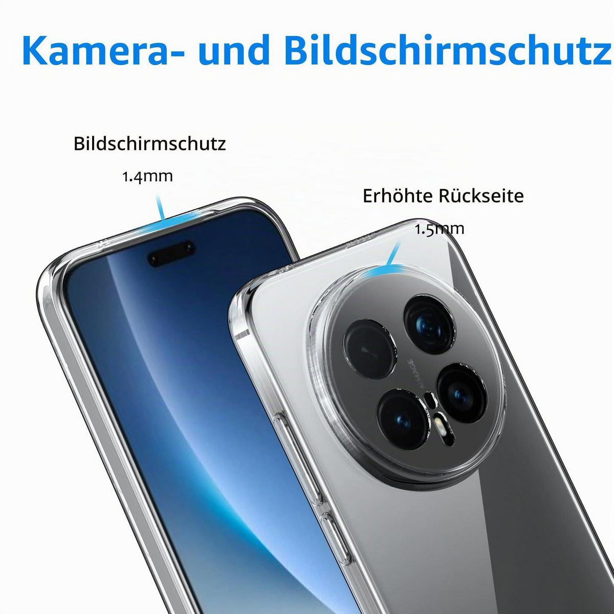 Transparente Hülle für Honor Magic 8 Pro – Kratzfest & Stoßfest