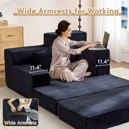 Schlafsofa Cord – Bequemes Schlafsessel für Wohnzimmer & Gästezimmer