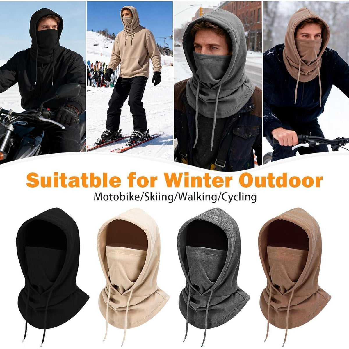 Sturmhaube Winter Warm Fleece – Unisex Skimaske für Outdoor & Sport
