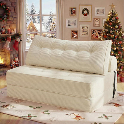 Faltbares Schlafsofa 3-in-1 – Schlafsessel & Gästebett Beige
