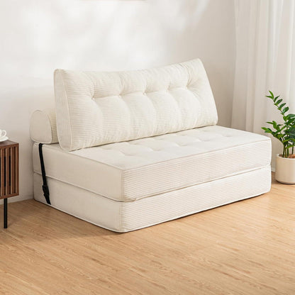 Faltbares Schlafsofa 3-in-1 – Schlafsessel & Gästebett Beige