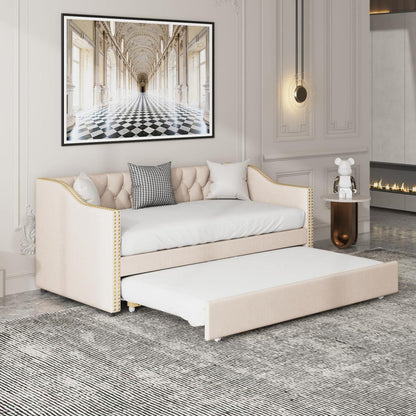Ausziehbares Schlafsofa 90/180x200 cm – 2-Sitzer Gästebett