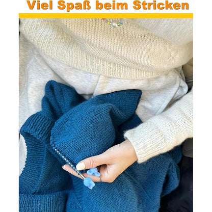 Rundstricknadel Set Edelstahl 9 Größen 2,5-10mm 60cm