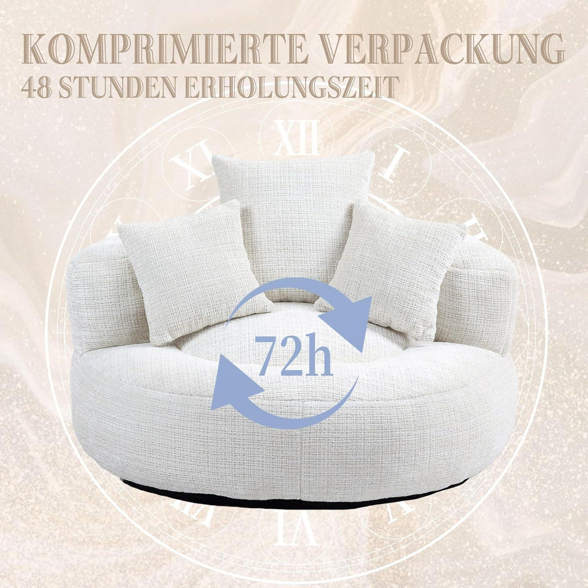 Boneless Lounger Sitzsack Sofa | Bequemes Lazy Sofa mit Kissen