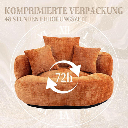 Boneless Lounger Sitzsack Sofa | Chenille Lazy Sofa für Gaming & Entspannung