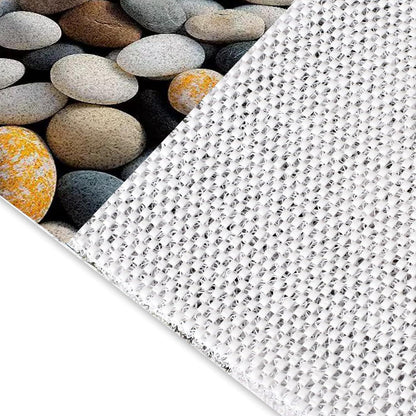 Rutschfeste Duschmatte Kieselmuster 130x150 cm mit Ablaufloch