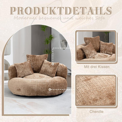 Lazy Sitzsack Sofa mit 3 Kissen – Bequemer Lounger