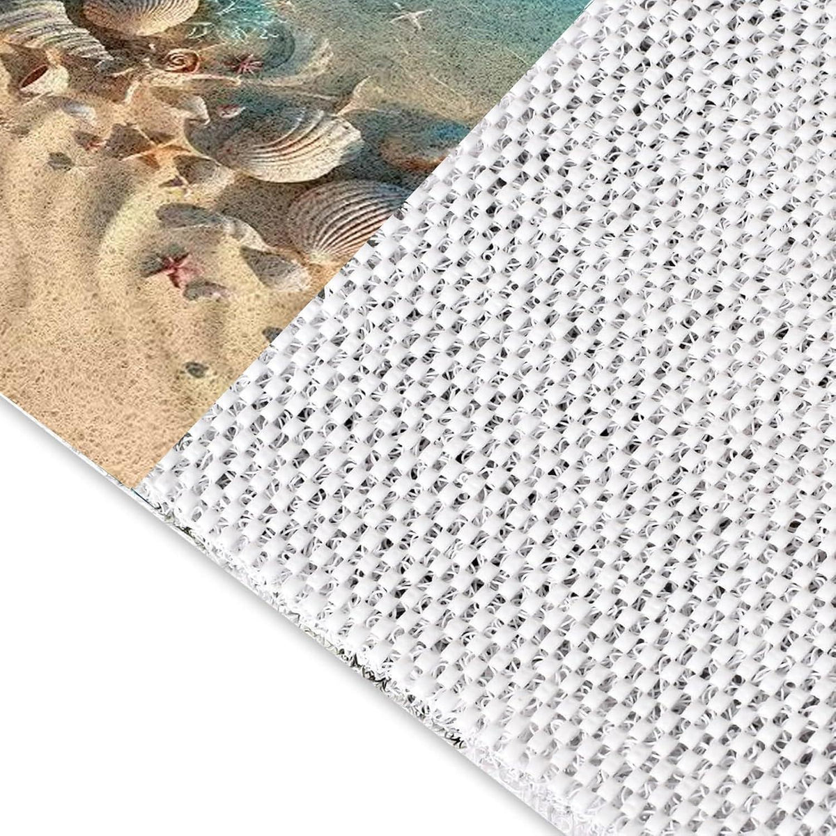 Rutschfeste Duschmatte 100x130 cm mit Muschelmuster
