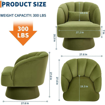 Sessel Relaxsessel Smaragdgrün – 360° Drehbar & Bequem