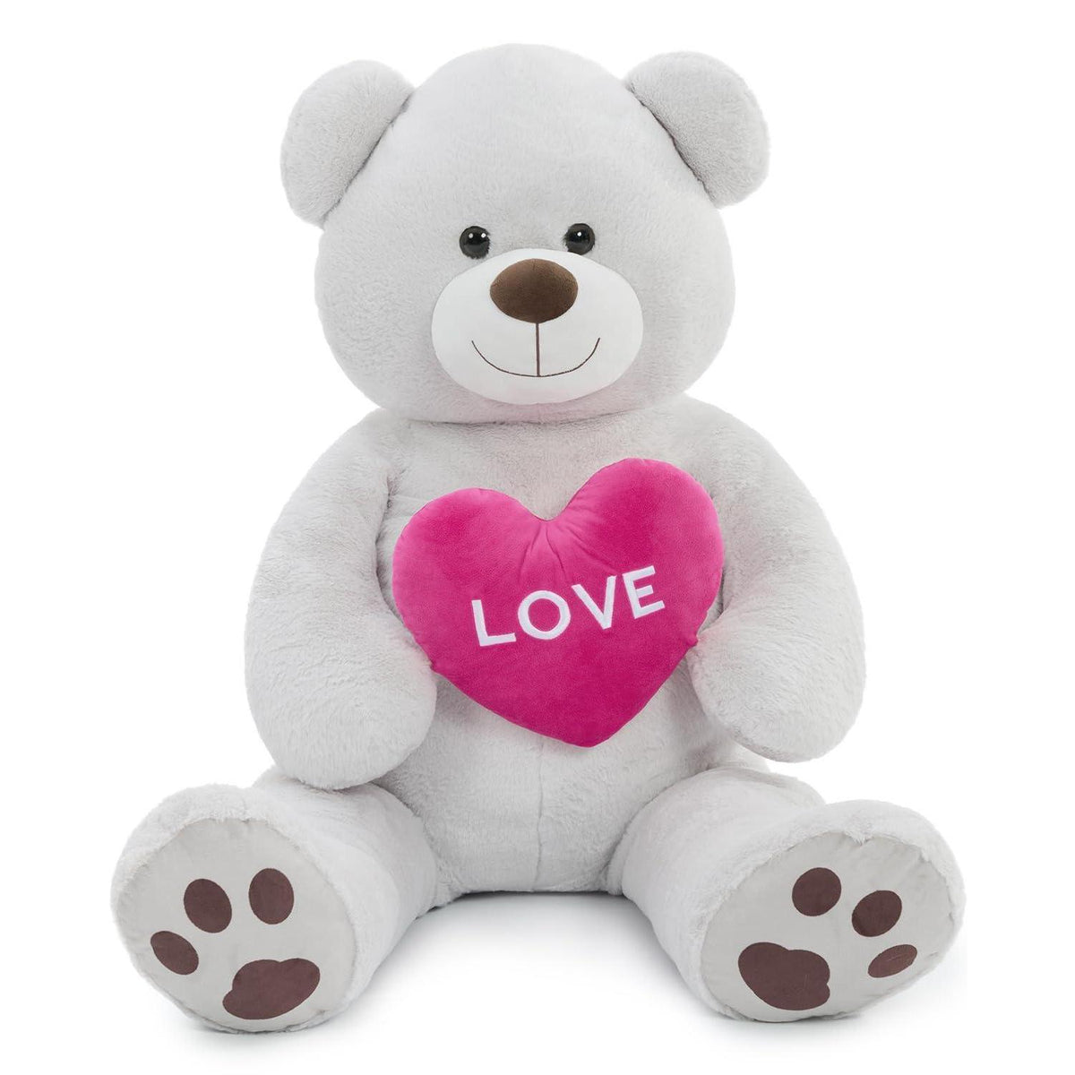 Riesiger 130cm Teddybär mit Herz – Kuscheltier & Valentinstags Geschenk