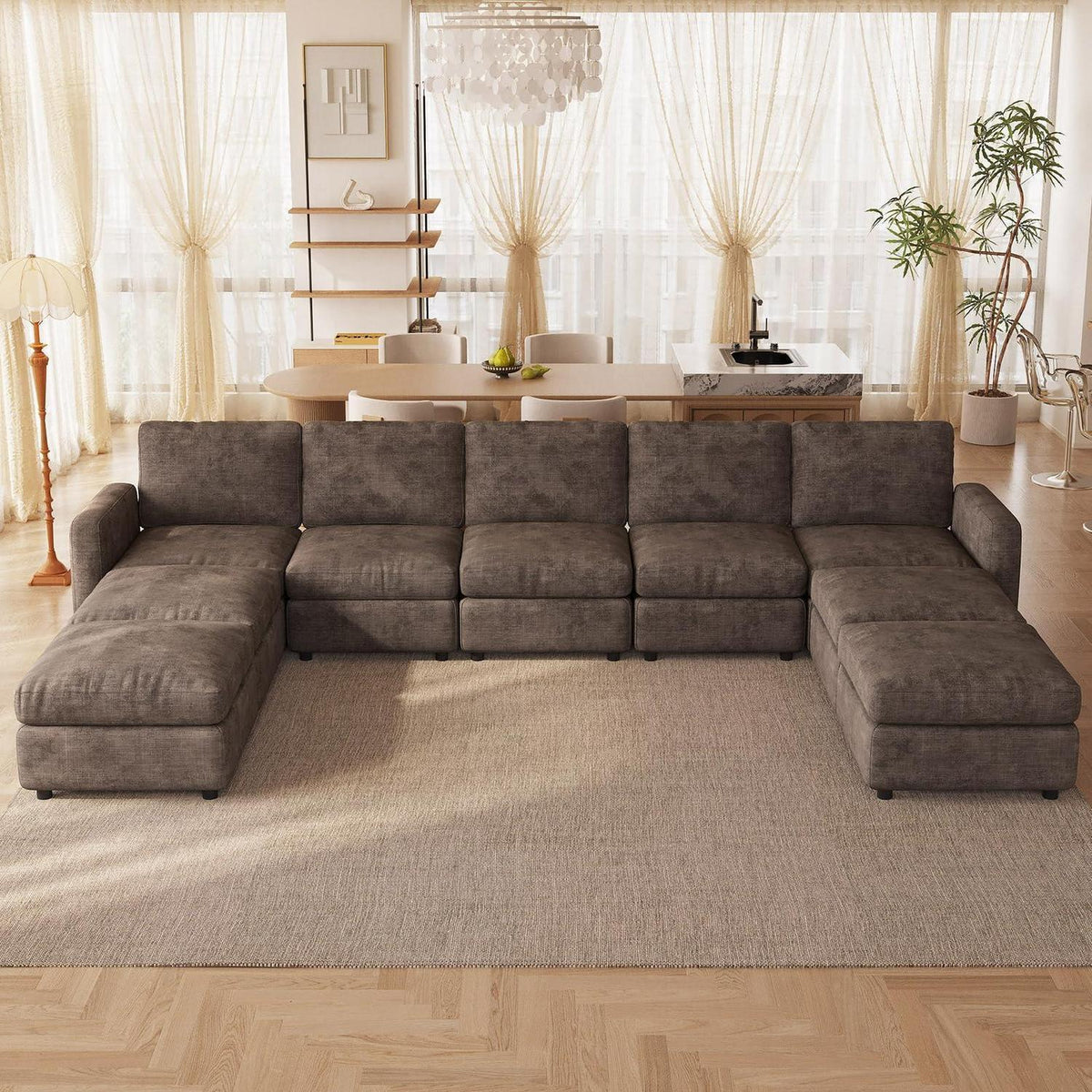 Modulares Cloud Sofa – 9-Sitzer, Weich & Bequem
