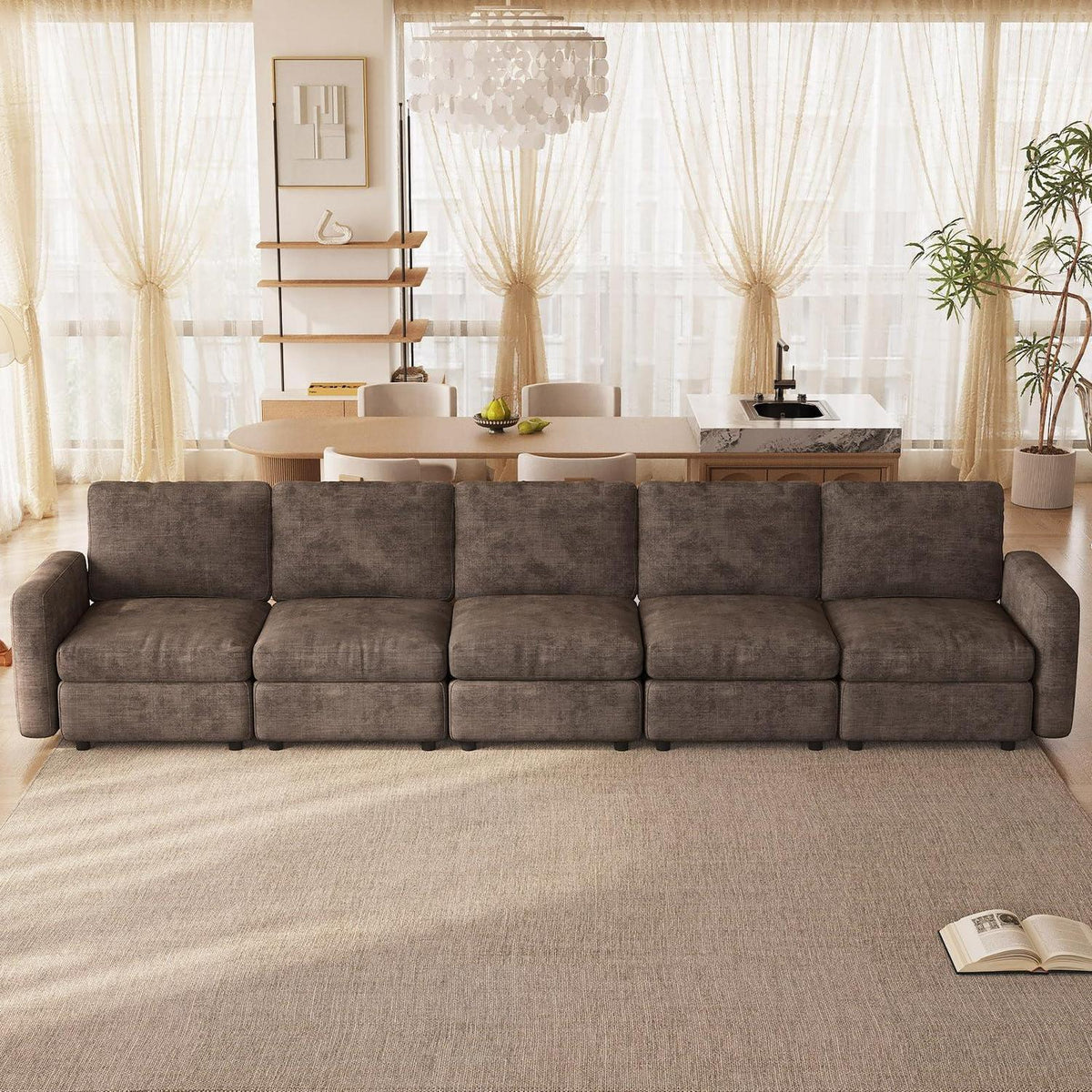 Modulares Cloud Sofa – Weiches Wohnzimmer Sofa für 5 Personen