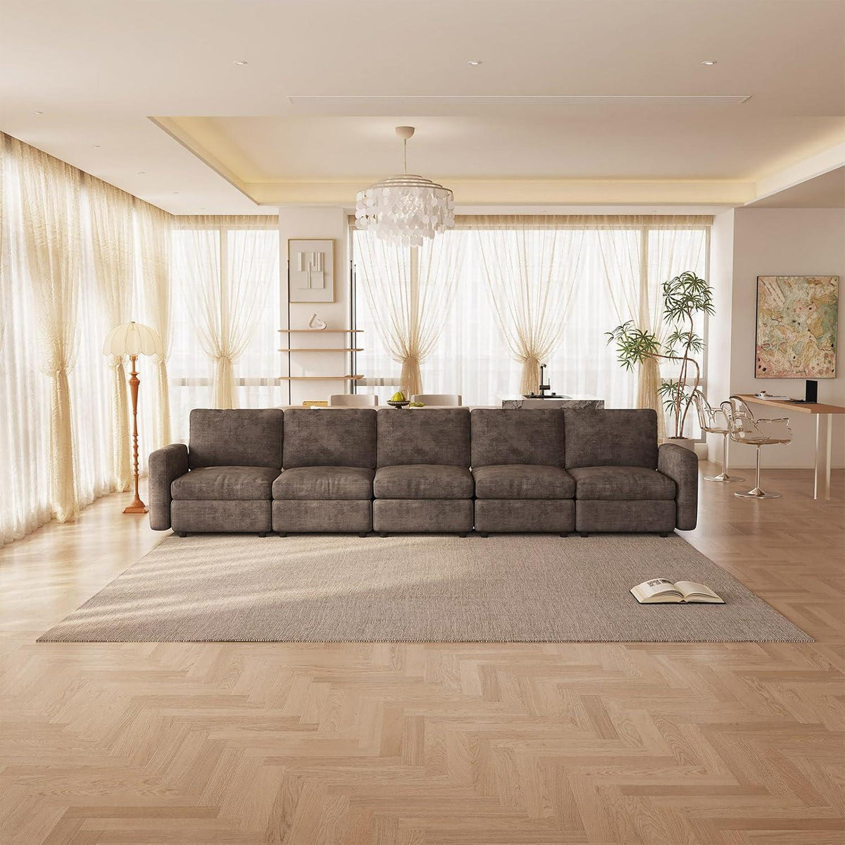 Modulares Cloud Sofa – Weiches Wohnzimmer Sofa für 5 Personen