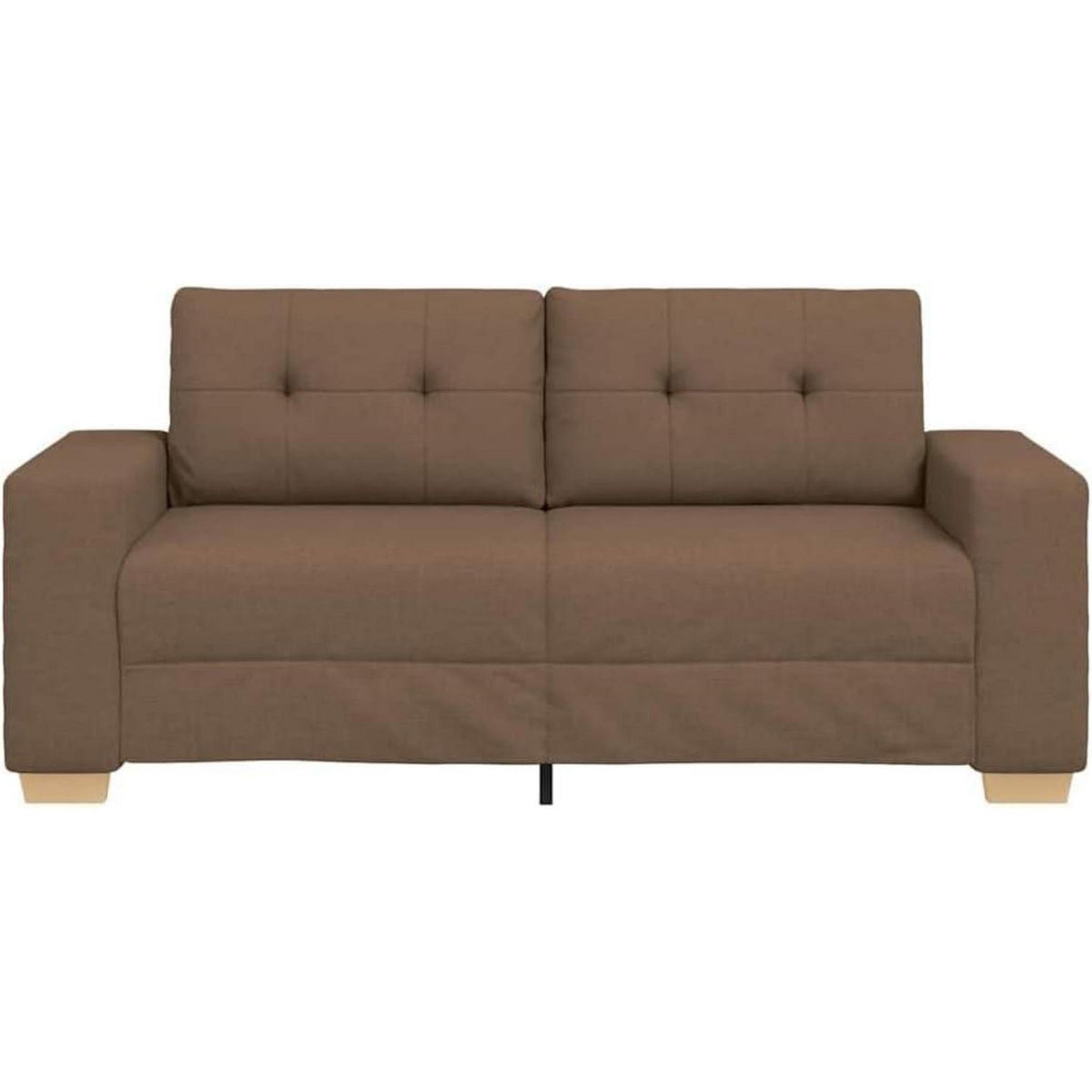 Modernes Sofa Braun 140cm – Stoff Sessel für Wohnzimmer