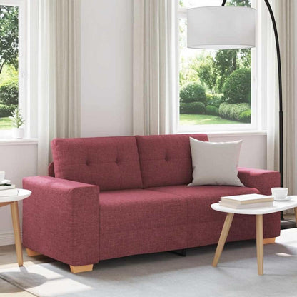 Modernes Sofa Weinrot – Stoff Sessel 140 cm Wohnzimmer