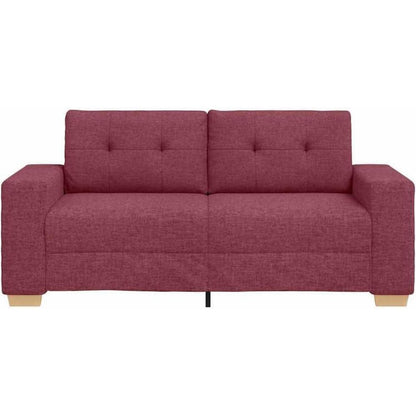 Modernes Sofa Weinrot – Stoff Sessel 140 cm Wohnzimmer