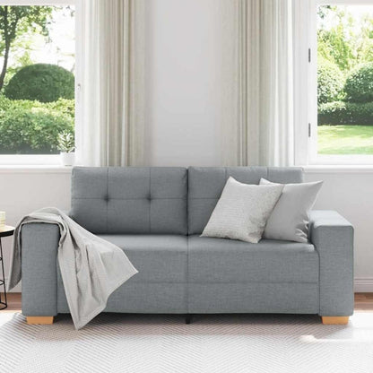 Modernes Sofa Stoff Hellgrau 140 cm – Wohnzimmer Sessel