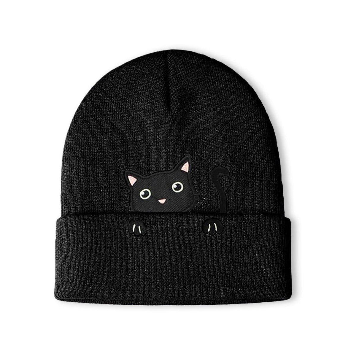 Katzenmütze Mädchen Winterbeanie Lila mit Katzenohren