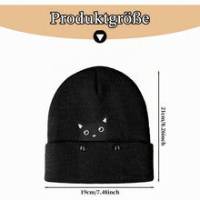 Katzenmütze Mädchen Winterbeanie Lila mit Katzenohren