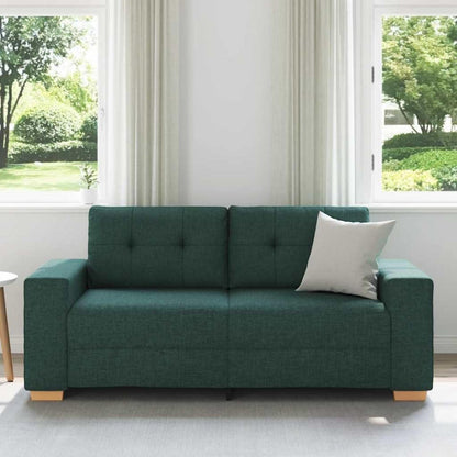 Modernes Sofa Dunkelgrün 140 cm – Stoff Sessel Wohnzimmer