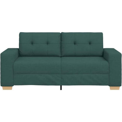Modernes Sofa Dunkelgrün 140 cm – Stoff Sessel Wohnzimmer