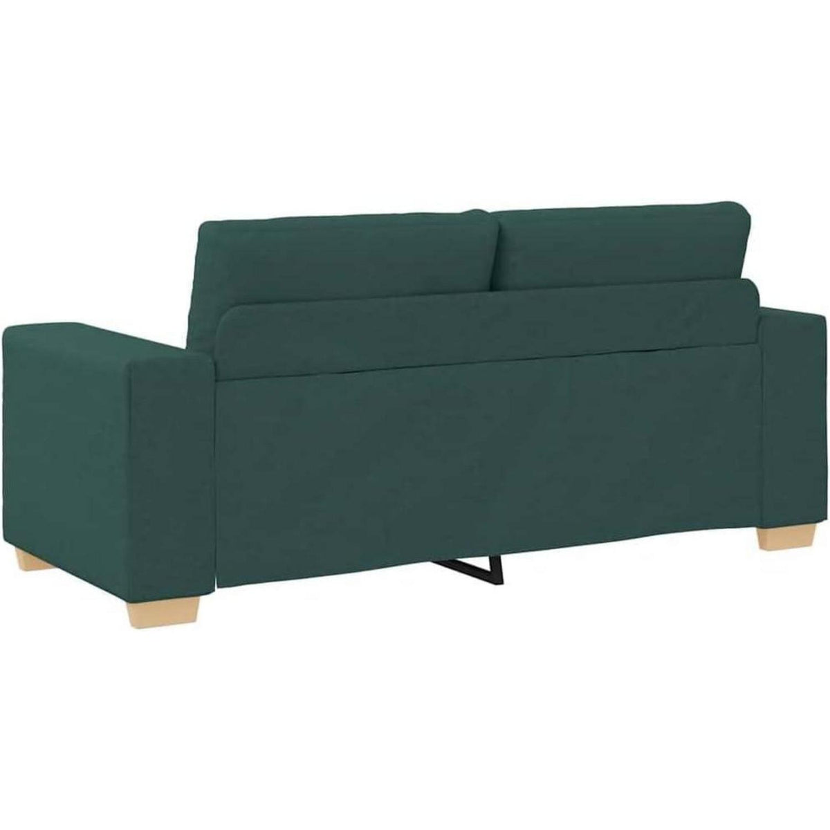 Modernes Sofa Dunkelgrün 140 cm – Stoff Sessel Wohnzimmer
